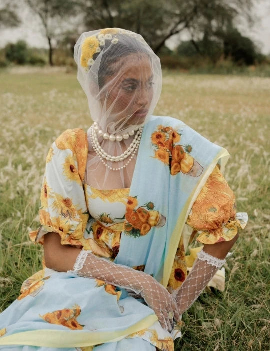 Sunflowers Saree