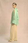 Ash Green Halter Neck Blouse