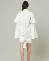 Lucie inverted shirt dress with bell sleeves