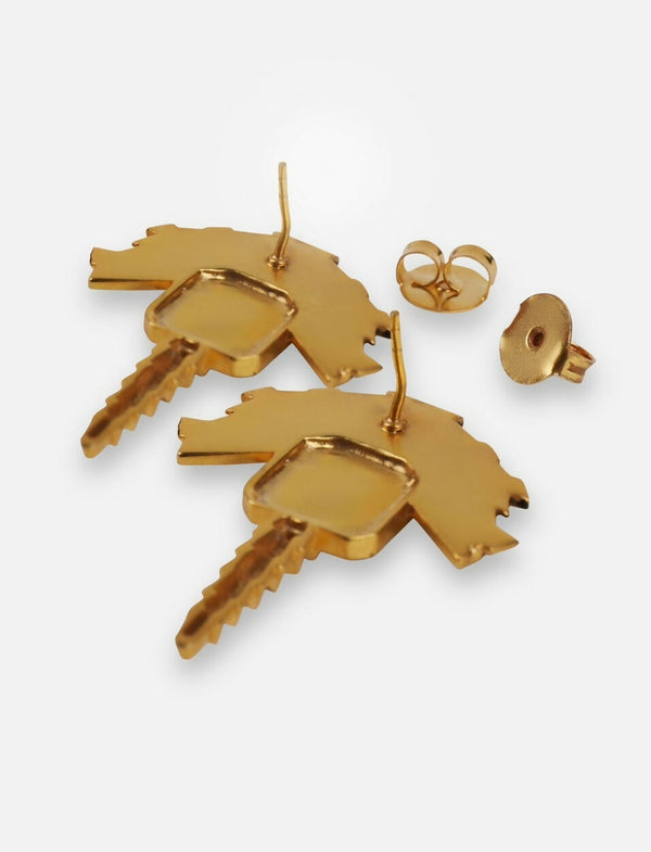 August Earrings in Gold