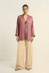 Brick Red Loop Blouse