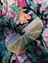 Logus Lemon Crystal Embellished Clutch