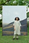 Moss Stripes Tent Shirt Dress