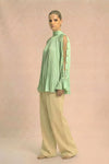 Ash Green Halter Neck Blouse
