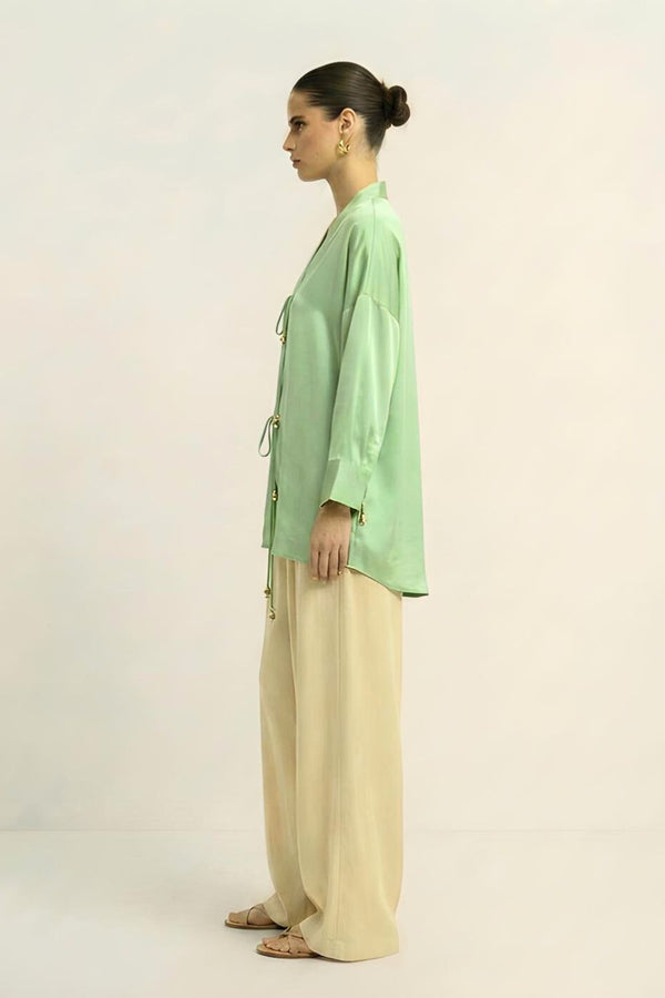 Ash Green Loop Blouse