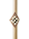 Pearl blackCrystal Diamond Ring