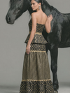 Azura Off Shoulder Lehenga Set - black