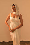Poe Satin Drape Dress