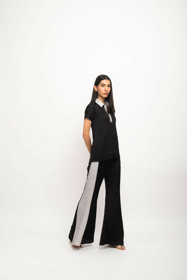 Black-Grey Co-ord Set