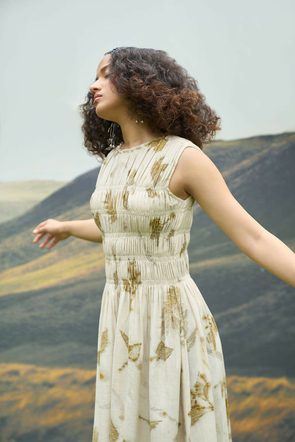 Live Leafy Smocked Dress