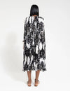 Black And White Bloom Kaftan