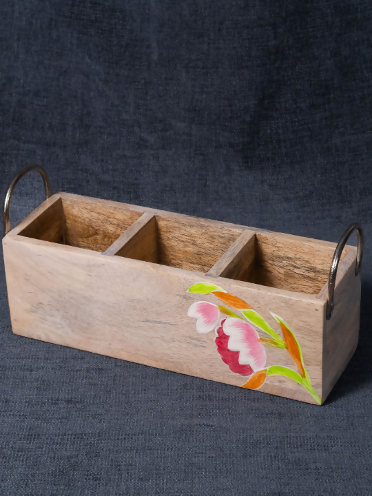 Lotus - Wooden Spoon Caddy