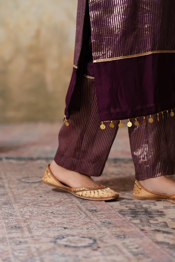 Gauhar Gota Kurta Set With Dupatta