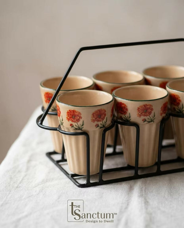 Marigold - Ceramic Chai Glass