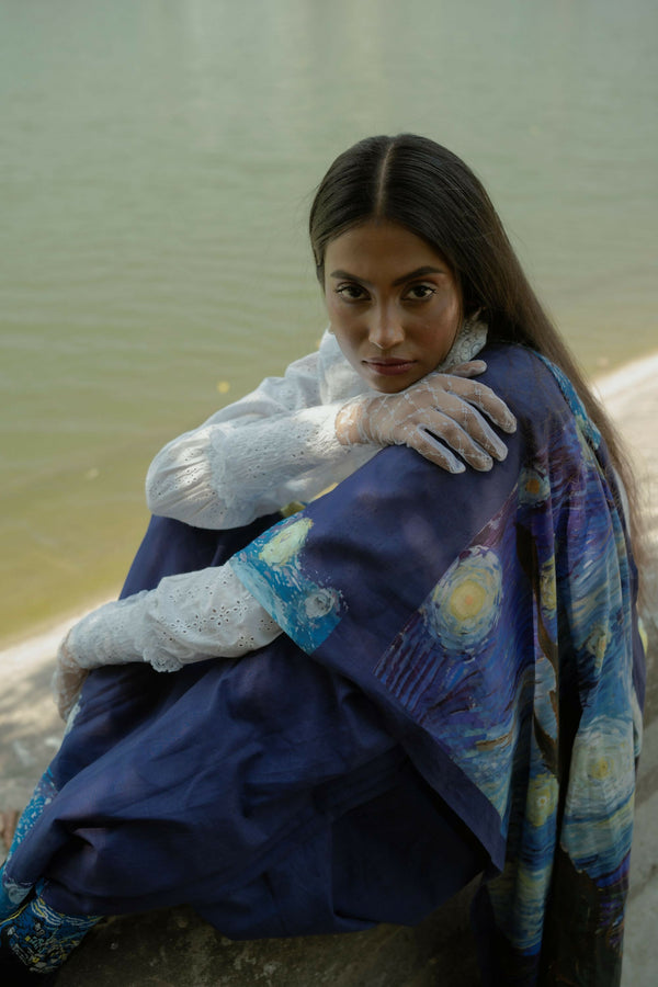 Starry Night Saree