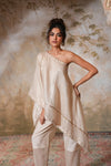 Kohra Tissue Silk Kaftan Set