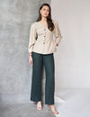 Logus Green Linen Trouser