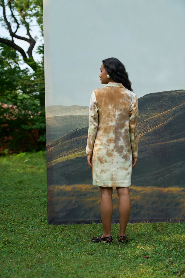 Forest Denim Blazer Dress