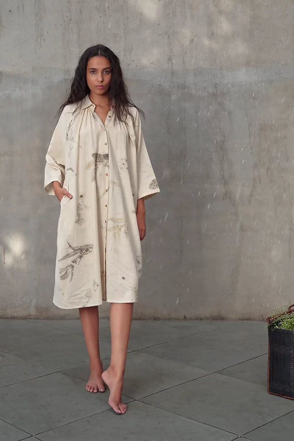 Live Leafy Khadi Tent Dress & Pants