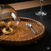Rattan & Glass Dome