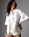 Remi half sleeves blazer shorts co-ord