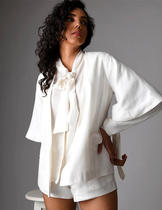 Remi half sleeves blazer shorts co-ord