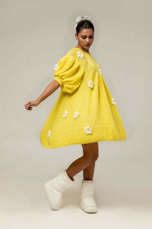 HANDKNITTED SUNSHINE DRESS
