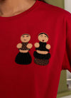 Chinmayee T shirt - red