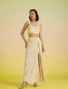 Ivory shell bustier set