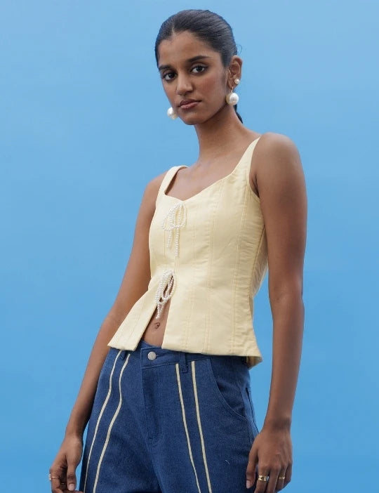 Mimosa Corset Yellow