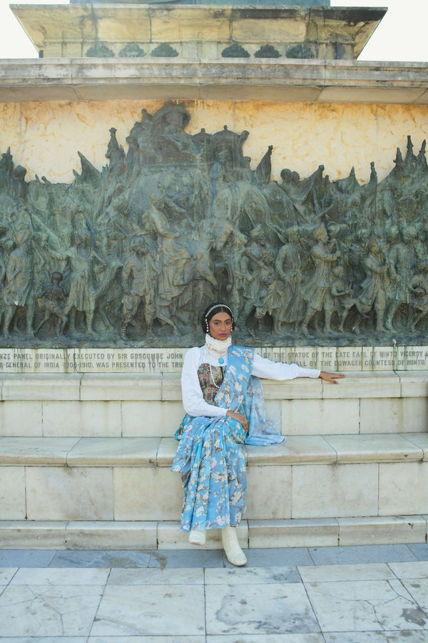 Almond Blossoms Saree