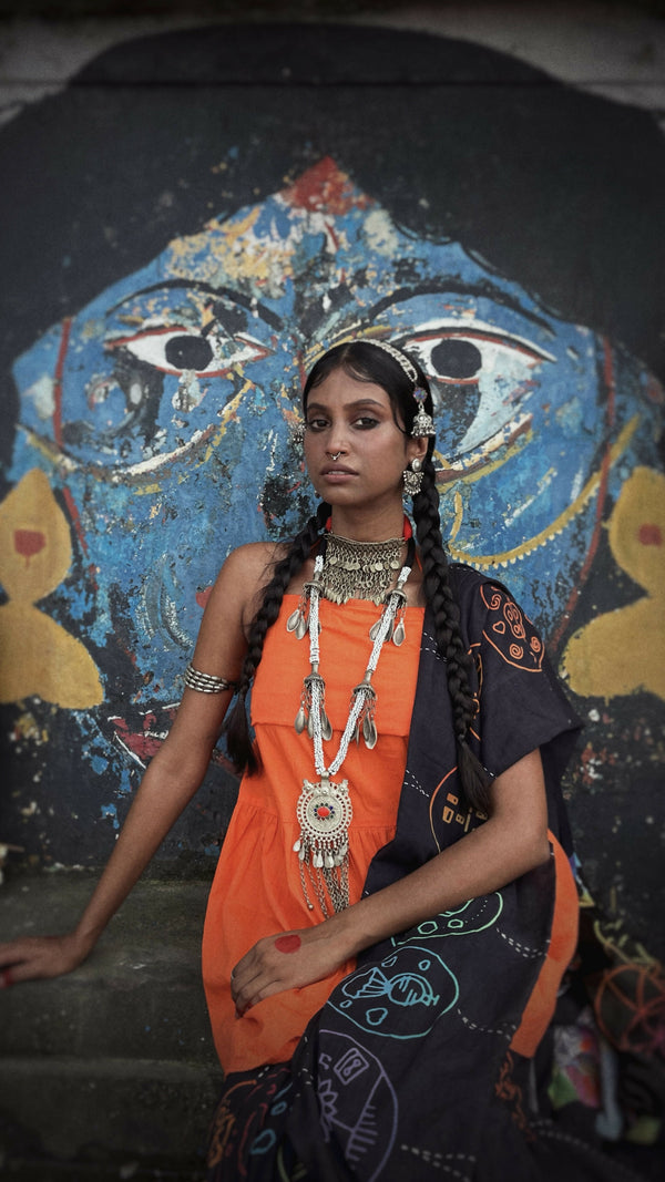 Coldplay Saree