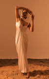 Poe Satin Drape Dress