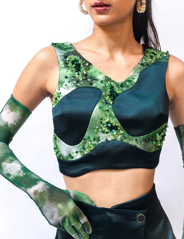 MOSS MOSAIC TOP