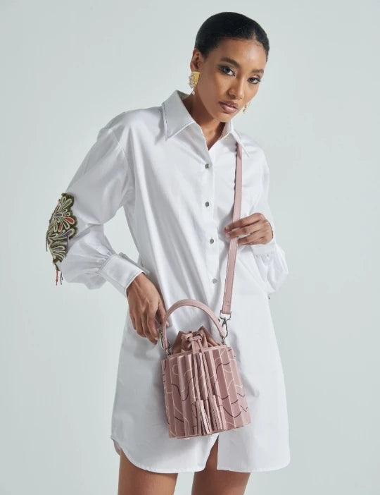 Blush Terrain bucket bag