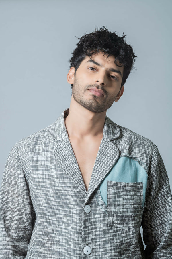 Jacket with Patch Pocket
