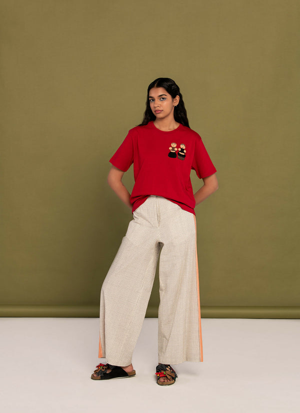 Chinmayee T shirt - red