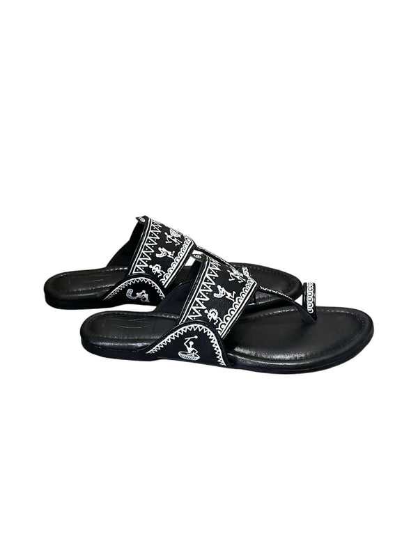 Warli Heritage Kolhapuri Sandals