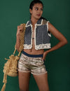 DENIM CROP JACKET