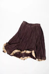 Gathered Skirt Brown