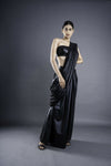 Leatherite Saree