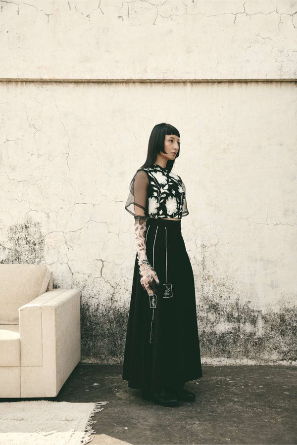 ATBW - AN Bloom Crop Top with Bookmark Skirt