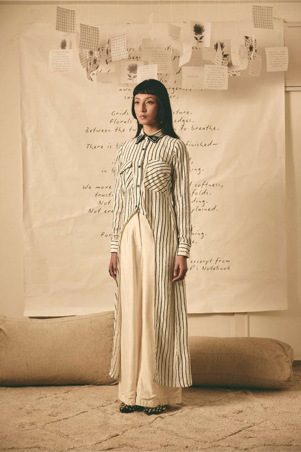 ATBW - AN Stripe Long Shirt Set