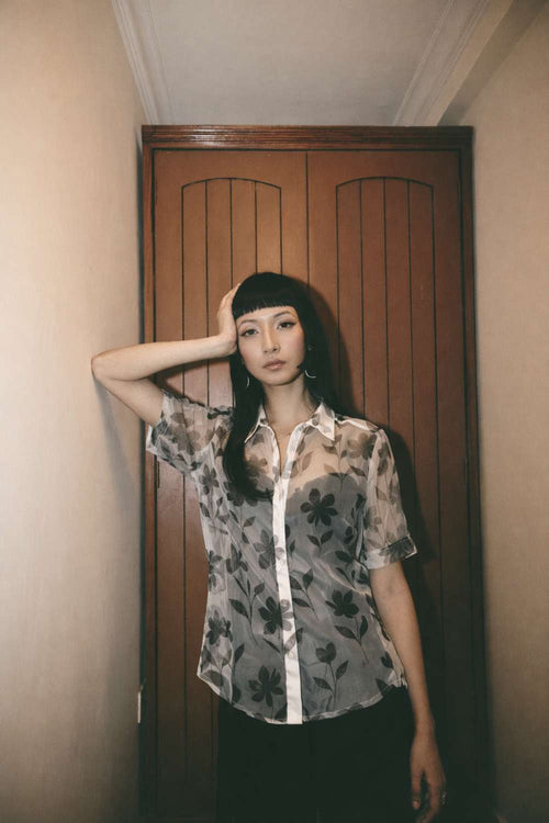 ATBW - AN Floral Sheer Shirt Set