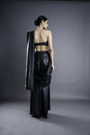 Leatherite Saree