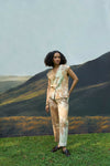 Forest Denim Vest & Pants Set