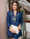 DENIM BLAZER WITH SHORTS