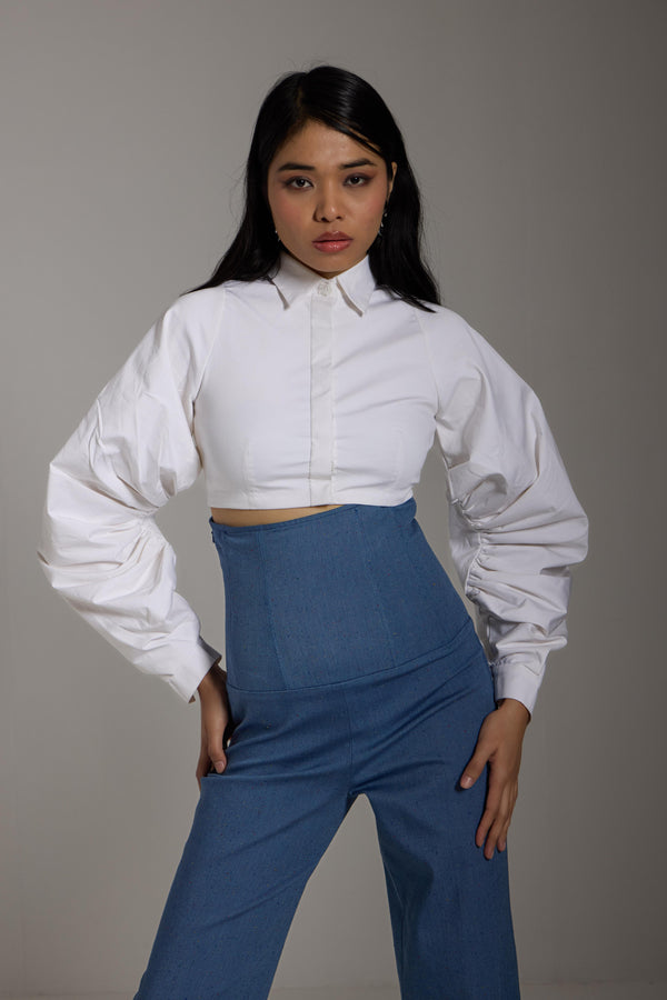 Denim Corset Couture Pants