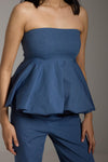 Denim Balloon Top