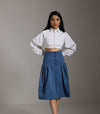 Denim Dream Pleated Skirt